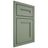 Shiloh Cabinetry Beaded Inset Scottsdale Poplar Plain Cut Moss Door