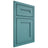 Shiloh Cabinetry Beaded Inset Scottsdale Red Oak Plain Cut Aqua Door