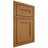 Shiloh Cabinetry Beaded Inset Scottsdale Red Oak Plain Cut Autumn Door