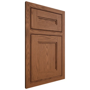 Shiloh Cabinetry Beaded Inset Scottsdale Red Oak Plain Cut Braun Door
