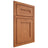 Shiloh Cabinetry Beaded Inset Scottsdale Red Oak Plain Cut Harvest Door
