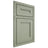 Shiloh Cabinetry Beaded Inset Scottsdale Red Oak Plain Cut Moss Door