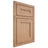 Shiloh Cabinetry Beaded Inset Scottsdale Red Oak Plain Cut Natural Door