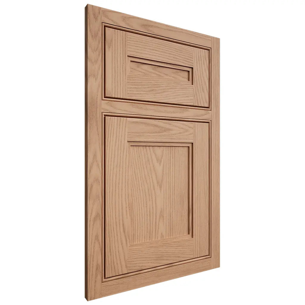 Shiloh Cabinetry Beaded Inset Scottsdale Red Oak Plain Cut Natural Door