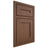 Shiloh Cabinetry Beaded Inset Scottsdale Walnut Plain Cut Natural Door