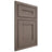 Shiloh Cabinetry Beaded Inset Scottsdale White Oak Plain Cut Clay Door