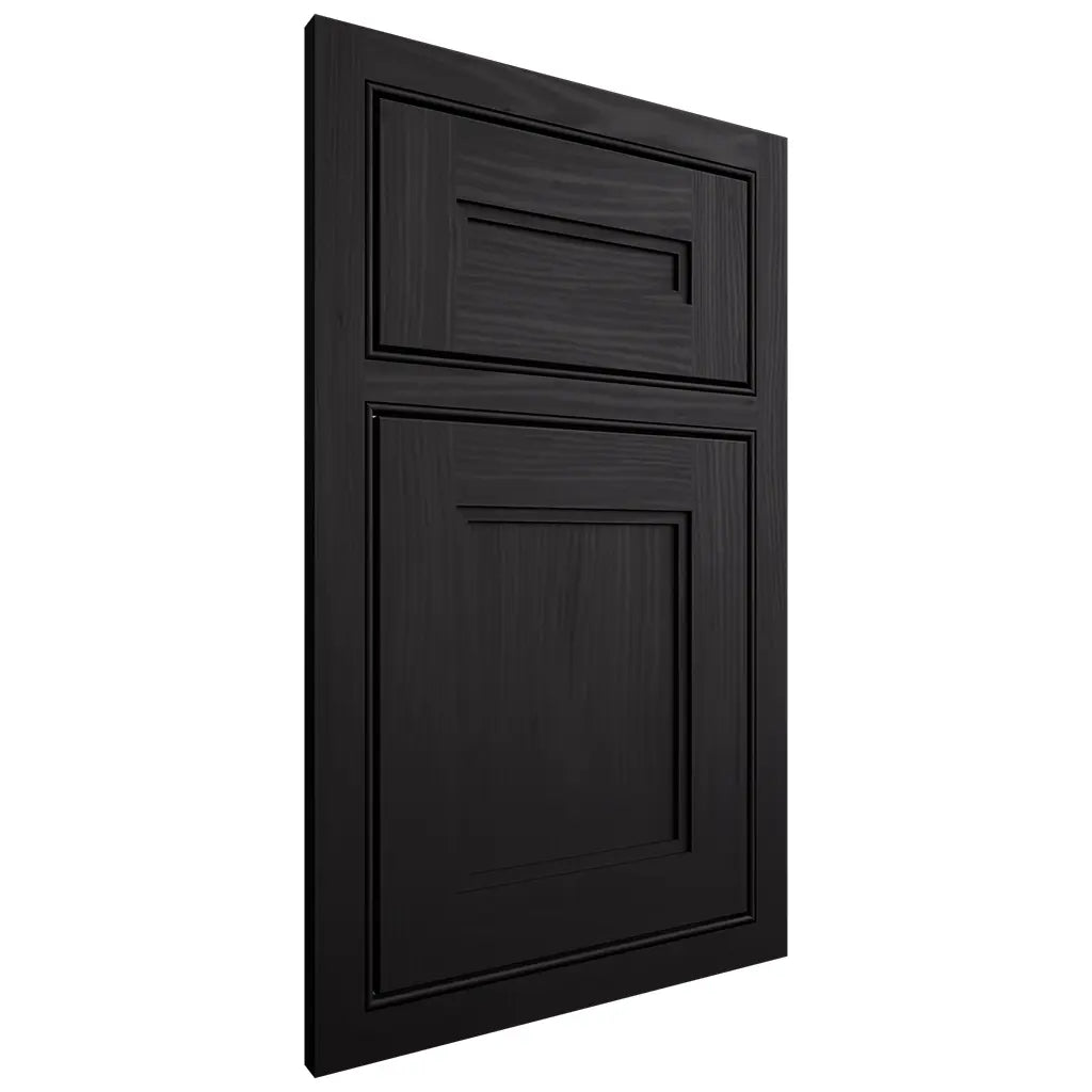 Shiloh Cabinetry Beaded Inset Scottsdale White Oak Plain Cut Espresso Door