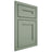 Shiloh Cabinetry Beaded Inset Scottsdale White Oak Plain Cut Moss Door