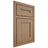 Shiloh Cabinetry Beaded Inset Scottsdale White Oak Plain Cut Natural Door