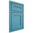Shiloh Cabinetry Beaded Inset Scottsdale White Oak Quarter Sawn Aqua Door