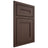 Shiloh Cabinetry Beaded Inset Scottsdale White Oak Quarter Sawn Dusk Door