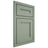 Shiloh Cabinetry Beaded Inset Scottsdale White Oak Quarter Sawn Moss Door