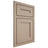 Shiloh Cabinetry Beaded Inset Scottsdale White Oak Quarter Sawn Straw Door