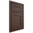 Shiloh Cabinetry Beaded Inset Scottsdale White Oak Rift Cut Dusk Door