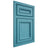 Shiloh Cabinetry Beaded Inset Shelby Alder Plain Cut Aqua Door