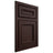 Shiloh Cabinetry Beaded Inset Shelby Alder Plain Cut Bistre Door