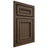 Shiloh Cabinetry Beaded Inset Shelby Alder Plain Cut Caviar Door