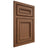 Shiloh Cabinetry Beaded Inset Shelby Alder Plain Cut Cola Door