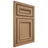 Shiloh Cabinetry Beaded Inset Shelby Alder Plain Cut Dusty Road Door