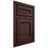 Shiloh Cabinetry Beaded Inset Shelby Alder Plain Cut Umber Door