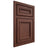Shiloh Cabinetry Beaded Inset Shelby Cherry Plain Cut Bourbon Door
