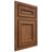 Shiloh Cabinetry Beaded Inset Shelby Cherry Plain Cut Carob Door