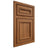 Shiloh Cabinetry Beaded Inset Shelby Hickory Plain Cut Chestnut Door