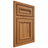 Shiloh Cabinetry Beaded Inset Shelby Hickory Plain Cut Medium Door