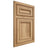 Shiloh Cabinetry Beaded Inset Shelby Hickory Plain Cut Natural Door