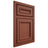 Shiloh Cabinetry Beaded Inset Shelby Maple Plain Cut Cayenne Door