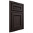 Shiloh Cabinetry Beaded Inset Shelby Maple Plain Cut Espresso Door