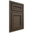 Shiloh Cabinetry Beaded Inset Shelby Maple Plain Cut Perfect Brown Door
