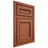 Shiloh Cabinetry Beaded Inset Shelby Maple Plain Cut Spice Door