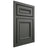 Shiloh Cabinetry Beaded Inset Shelby Paintable Pewter Green Door