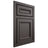 Shiloh Cabinetry Beaded Inset Shelby Paintable Urbane Bronze Door
