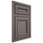 Shiloh Cabinetry Beaded Inset Shelby Poplar Plain Cut Heatherstone Door