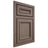 Shiloh Cabinetry Beaded Inset Shelby Poplar Plain Cut River Rock Door