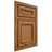 Shiloh Cabinetry Beaded Inset Shelby Red Oak Plain Cut Autumn Door