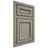 Shiloh Cabinetry Beaded Inset Shelby Red Oak Plain Cut Thyme Door