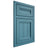 Shiloh Cabinetry Beaded Inset Somerset Hickory Plain Cut Aqua Door
