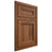 Shiloh Cabinetry Beaded Inset Somerset Hickory Plain Cut Burnt Sugar Door