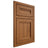Shiloh Cabinetry Beaded Inset Somerset Hickory Plain Cut Chestnut Door