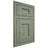 Shiloh Cabinetry Beaded Inset Somerset Hickory Plain Cut Moss Door