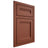 Shiloh Cabinetry Beaded Inset Somerset Maple Plain Cut Cayenne Door