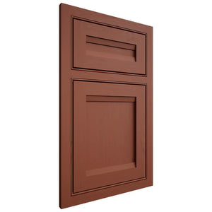 Shiloh Cabinetry Beaded Inset Somerset Maple Plain Cut Cayenne Door
