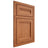 Shiloh Cabinetry Beaded Inset Somerset Red Oak Plain Cut Harvest Door