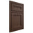 Shiloh Cabinetry Beaded Inset Somerset White Oak Plain Cut Braun Door