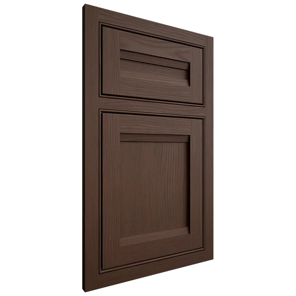 Shiloh Cabinetry Beaded Inset Somerset White Oak Plain Cut Braun Door