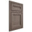 Shiloh Cabinetry Beaded Inset Somerset White Oak Plain Cut Clay Door