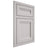Shiloh Cabinetry Beaded Inset Somerset White Oak Plain Cut Cotton Door